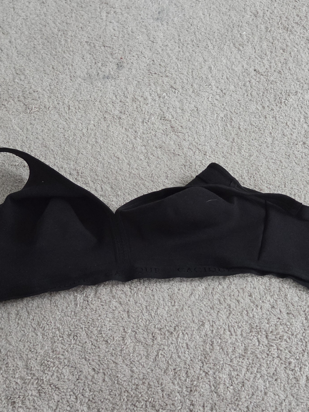 Cacique Black Wireless Smooth-Cup Bra